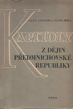 Jandera: Kapitoly z dějin předmnichovské republiky, 1953