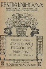 Gomperz: Staroionští filosofové přírodní, 1911