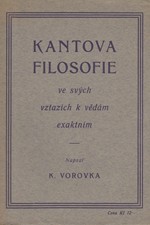Vorovka: Kantova filosofie ve svých vztazích k vědám exaktním, 1924
