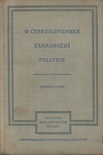 : O československé zahraniční politice v letech 1918-1939 : Sborník statí, 1956