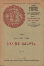 Šimák: O knížeti Václavovi, 1929