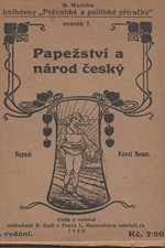 Farský: Papežství a národ český, 1920