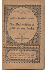 Janáček: Sociální otázka a politické strany české, 1922