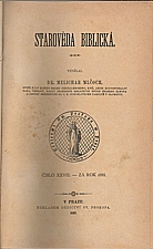 Mlčoch: Starověda biblická, 1888