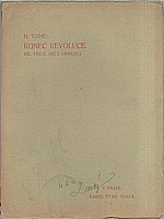 Taine: Konec revoluce. I-III, 1910