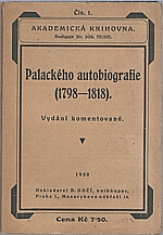 Palacký: Palackého autobiografie (1798-1818), 1920