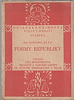 Baxa: Formy republiky, 1923