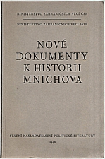 : Nové dokumenty k historii Mnichova, 1958