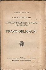 Krčmař: Základy přednášek o právu občanském. Právo obligační, 1926