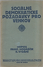 Modráček: Sociálně demokratické požadavky pro venkov, 1911