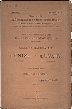 Machiavelli: Kníže ; Úvahy, 1900