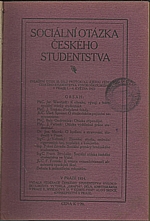 : Sociální otázka českého studentstva, 1914