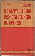 Vrba: Doslov k 500. výročí pádu Prokopa Velikého na Lipanech, 1934