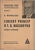 John: Eidický princip u T. G. Masaryka, 1934