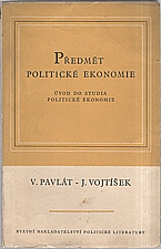 Pavlát: Předmět politické ekonomie, 1959