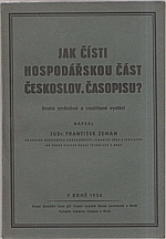 Cetechovský: Jak čísti hospodářskou část českoslov. časopisu?, 1934