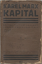 Marx: Kapitál : Kritika politické ekonomie. Svazek první. Kniha  první.: Výrobní proces kapitálu, 1920