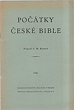 Bartoš: Počátky české bible, 1941