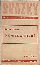 Müller: O knize antické, 1943