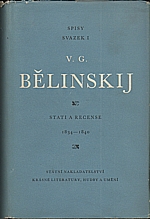 Belinskij: Stati a recense 1834-1840, 1956