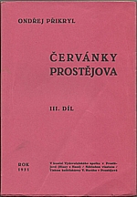 Přikryl: Červánky Prostějova. III. díl, 1931