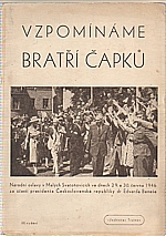 : Vzpomínáme bratří Čapků, 1946