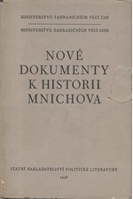 : Nové dokumenty k historii Mnichova, 1958