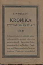 Vožický: Kronika světové války 1914-1919. Díl II. [únor 1915 - září 1916], 1919