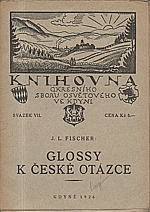 Fischer: Glossy k české otázce, 1926