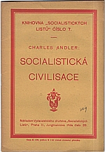 Andler: Socialistická civilisace, 1919