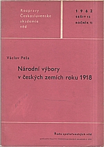 Peša: Národní výbory v českých zemích roku 1918, 1962
