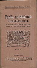 Fišer: Tarifiy na drahách a jich vhodné použití, 1911