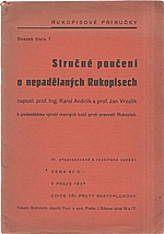 Andrlík: Stručné poučení o nepadělaných Rukopisech, 1937