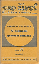Červinka: O nejmladší generaci básnické, 1941