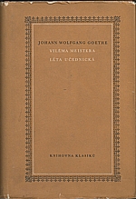 Goethe: Viléma Meistera léta učednická, 1958