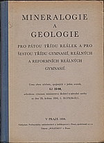 Slavíková: Mineralogie pro pátou třídu reálek a pro šestou třídu gymnasií, reálných a reformních reálných gymnasií, 1934