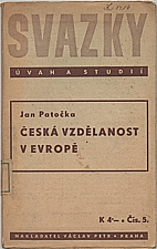 Patočka: Česká vzdělanost v Evropě, 1939