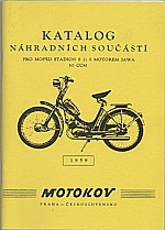 : Katalog náhradních součástí pro moped Stadion S 11 s motorem JAWA 50 ccm, 1959
