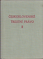 : Československé trestní právo. Svazek II., Zvláštní část, 1959