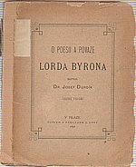 Durdík: O poesii a povaze lorda Byrona, 1890